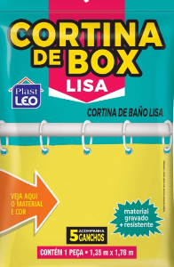 Cortina de box lisa