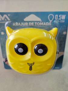 Abajur de Tomada Coruja