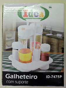 Galheteiro c/ suporte c/4
